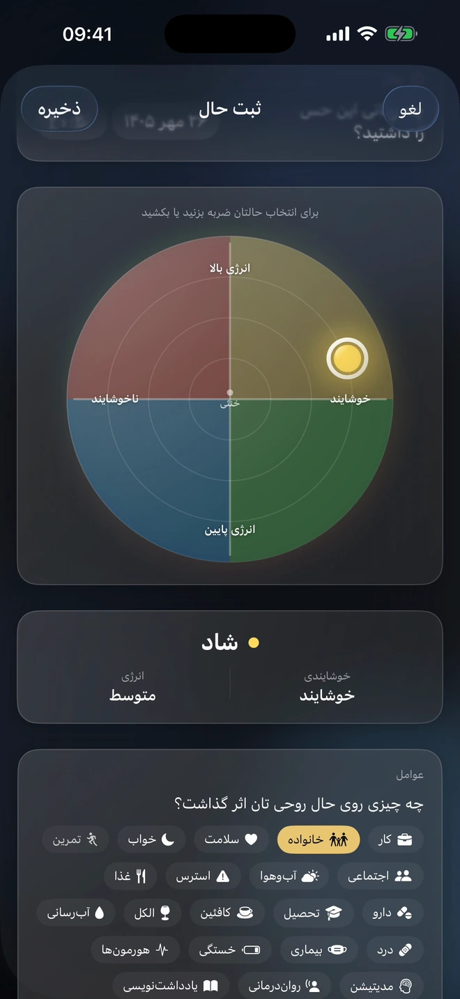 ثبت حال خوب روی چرخ حالات دیسیپلینز